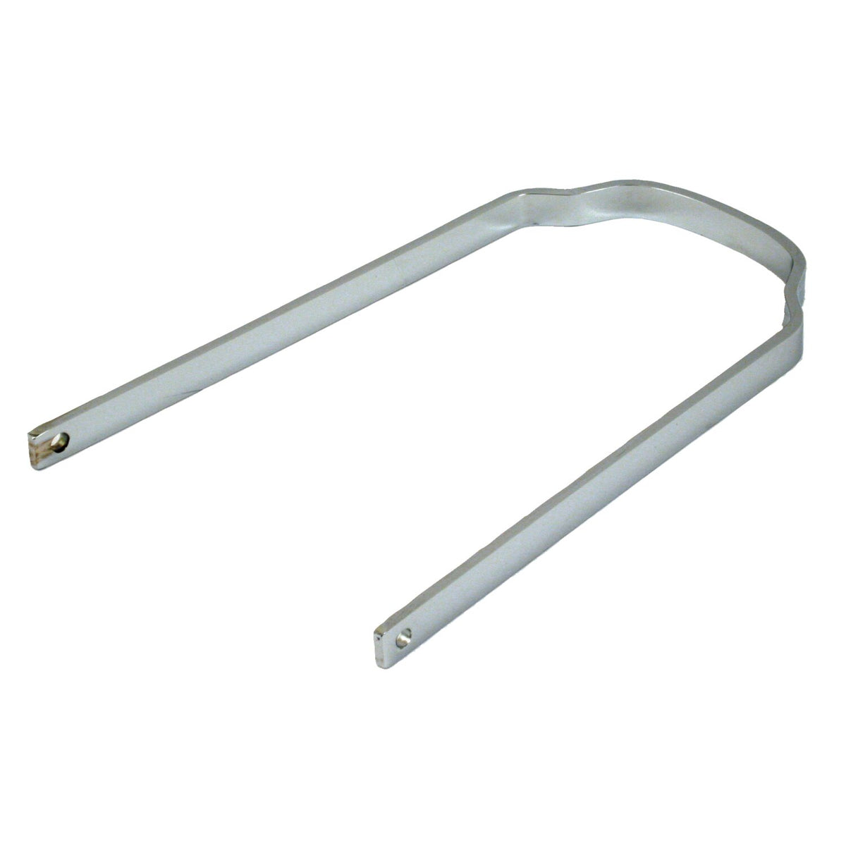Flat fender support. Chrome
