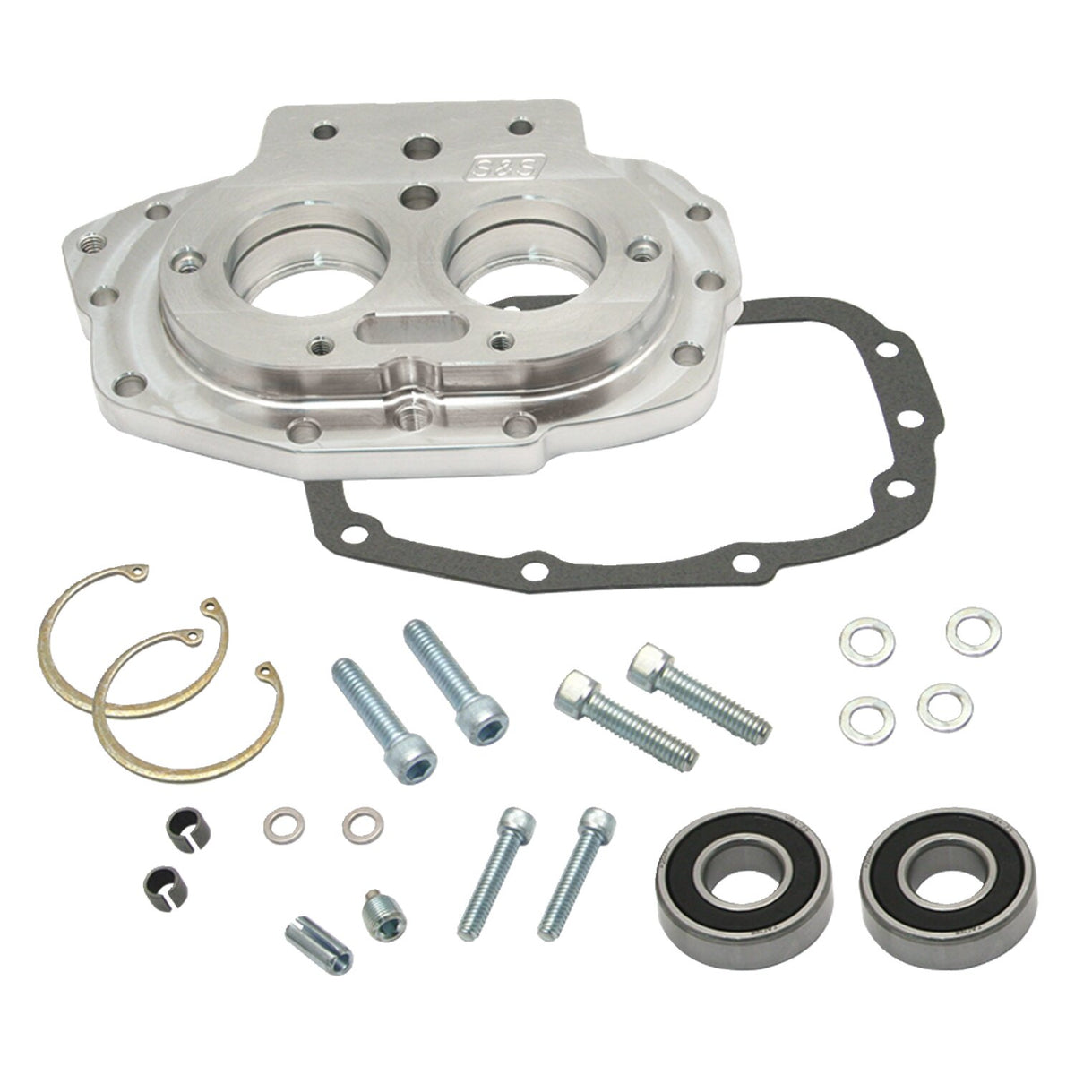S&S, billet transmission trapdoor assembly