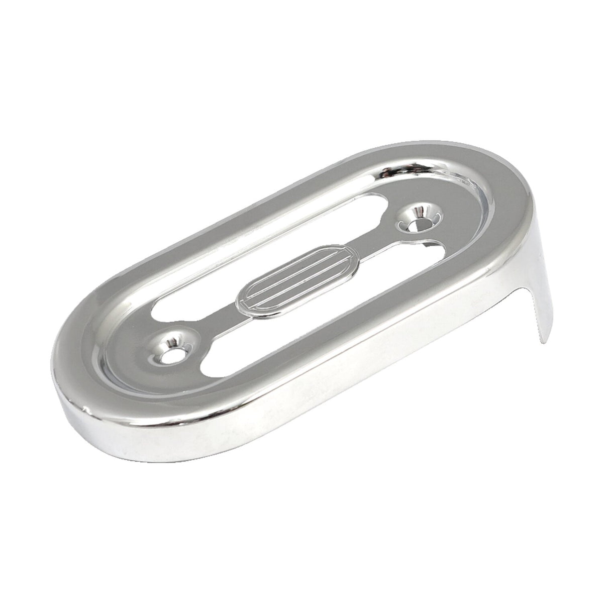 Voltage regulator/rectifier cover. Chrome