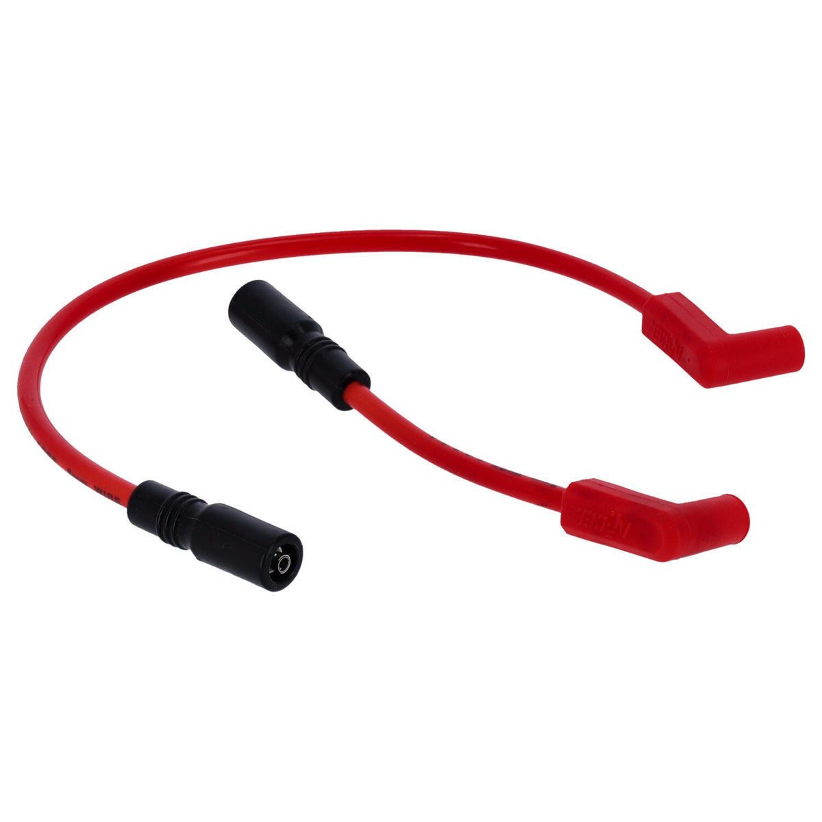 Accel, 8mm Ferro Spiral core spark plug wire set. Red