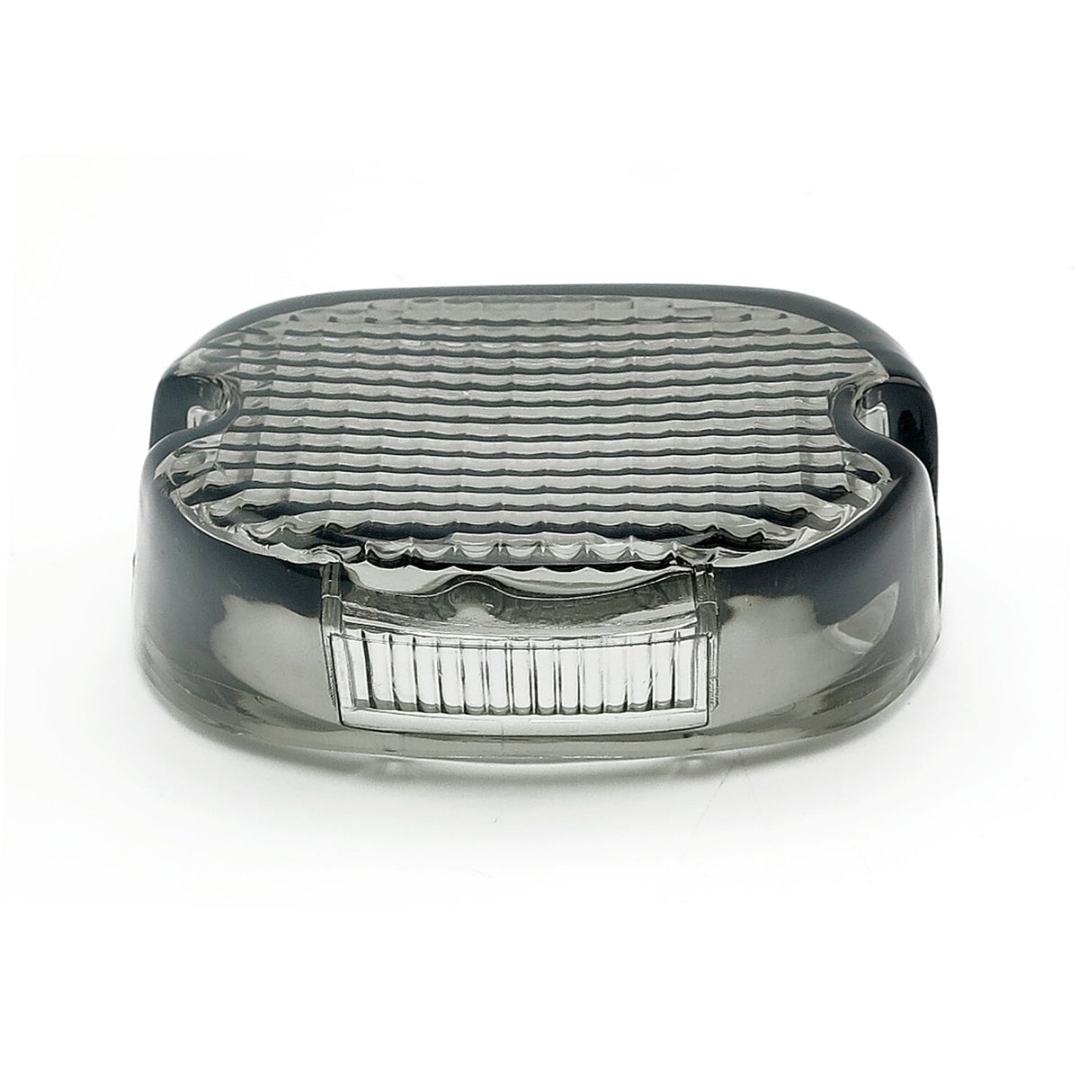 Laydown taillight lens. Light smoke