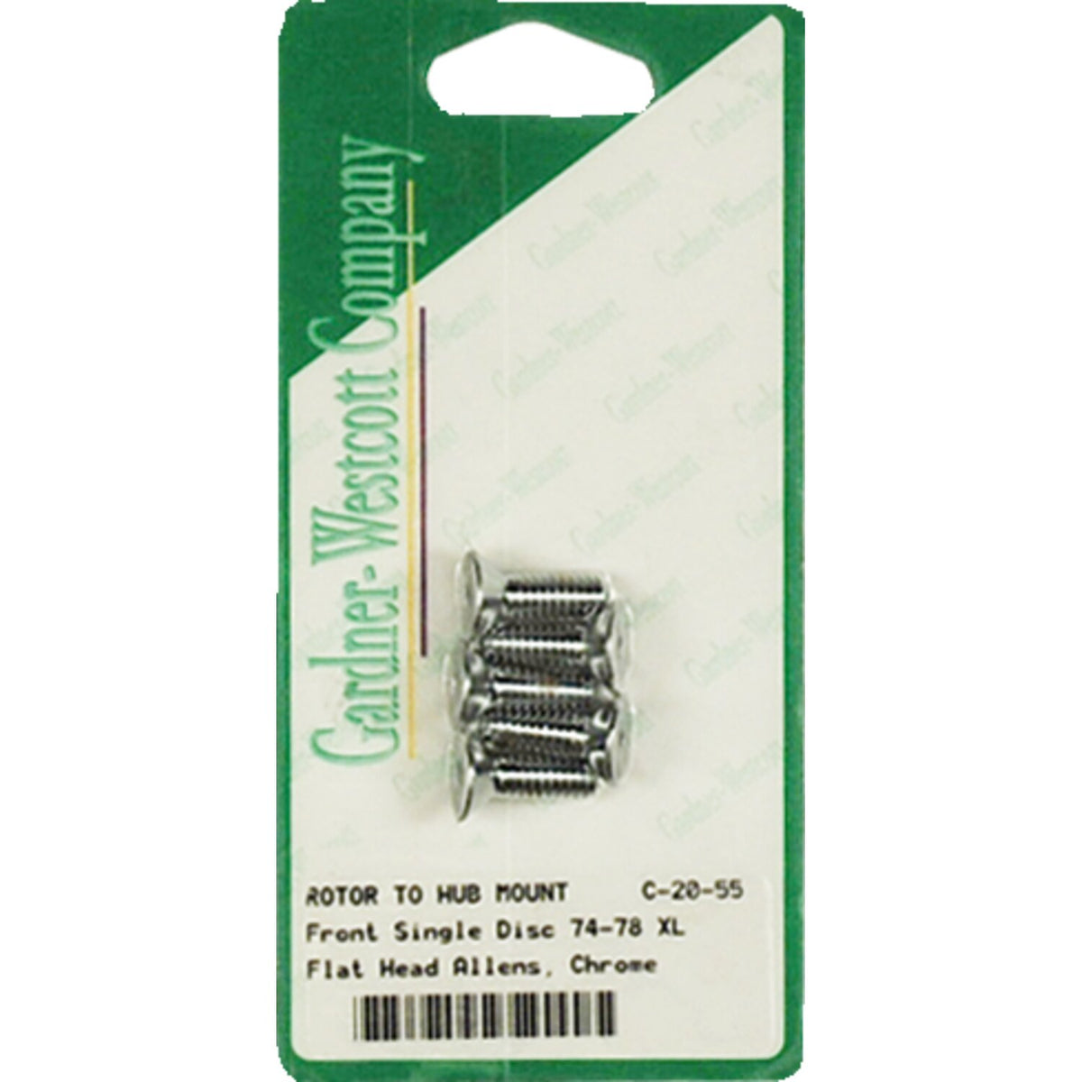 Brake rotor bolt set. Tapered