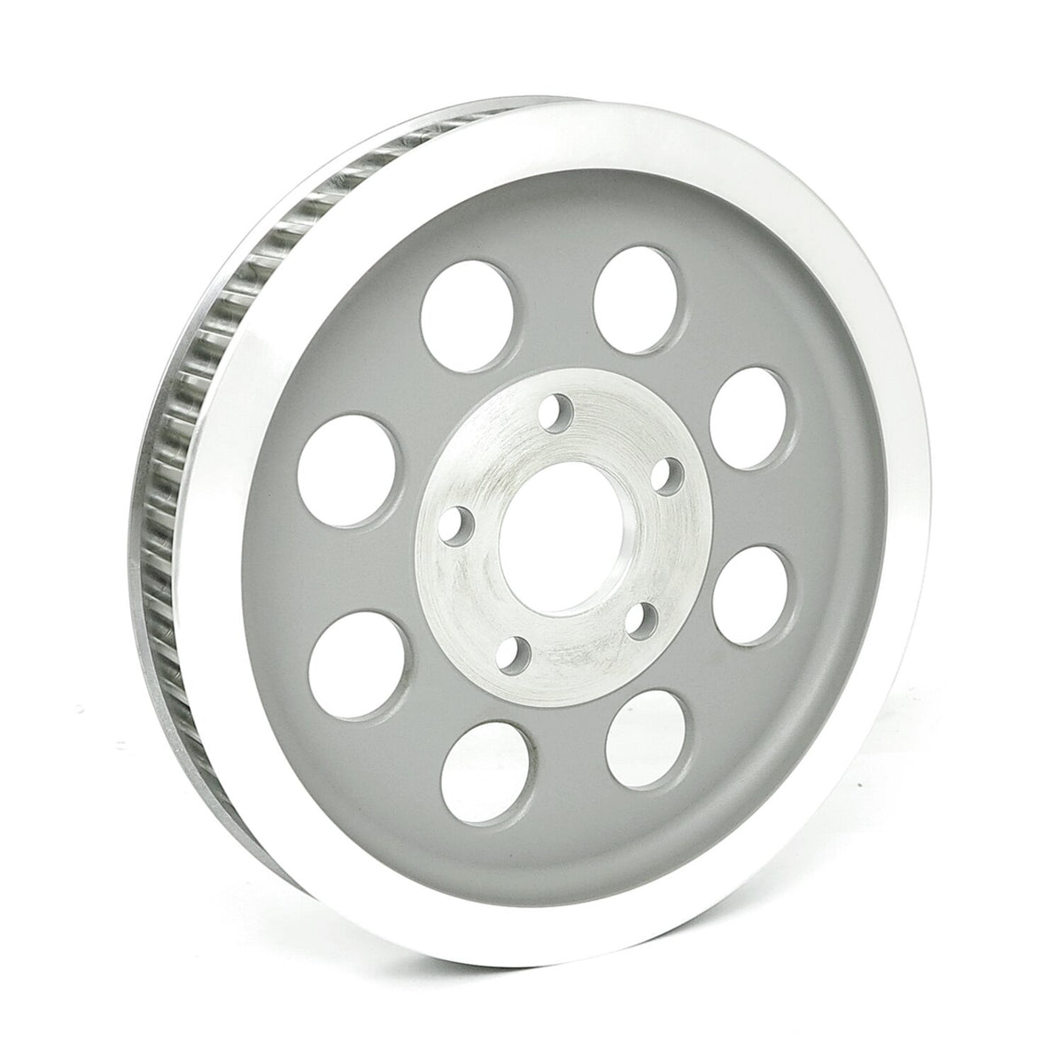 Reproduction OEM style wheel pulley 61t, 1-1/8" belt. Silver