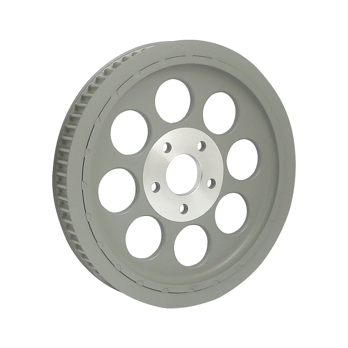 Reproduction OEM style wheel pulley 70t, 1-1/2" belt. Silver