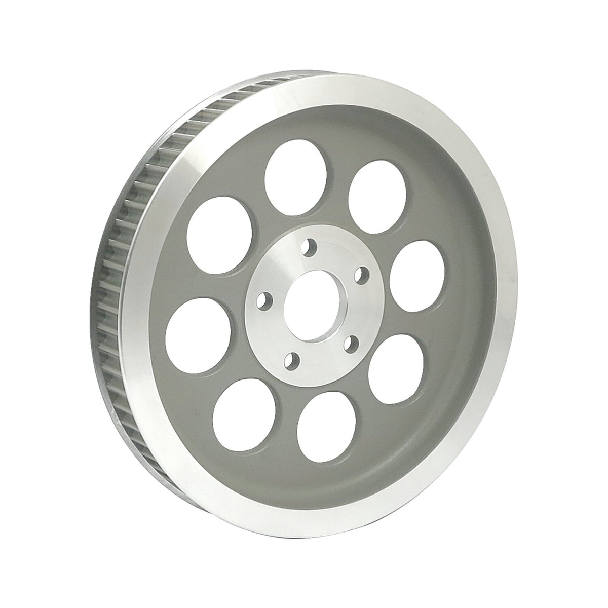 Reproduction OEM style wheel pulley 70t, 1-1/2" belt. Silver