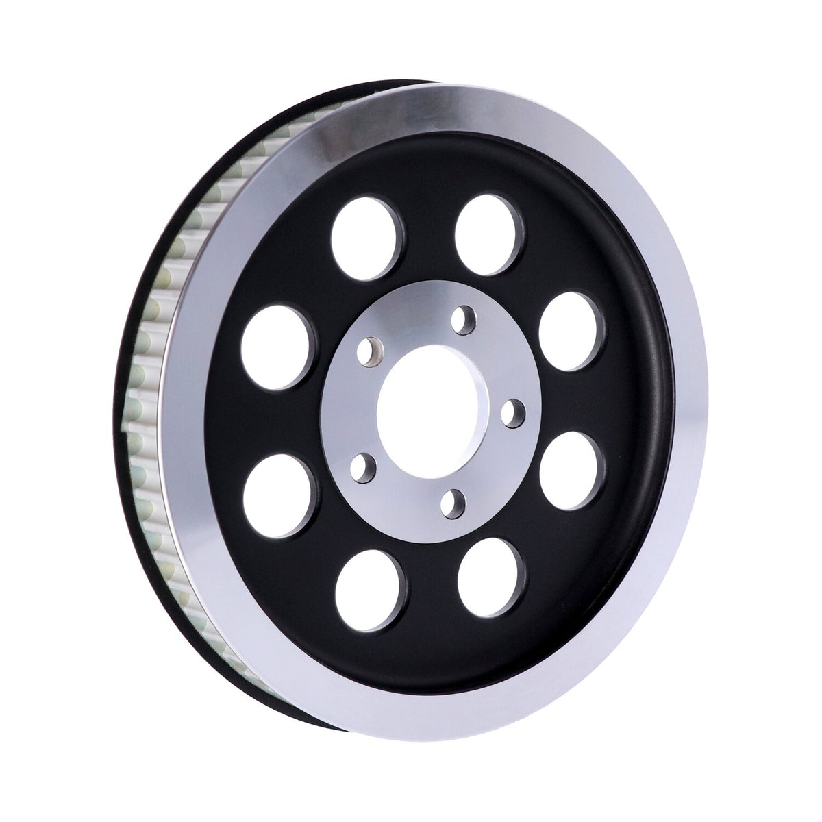 Reproduction OEM style wheel pulley 61t, 1-1/8" belt. Black
