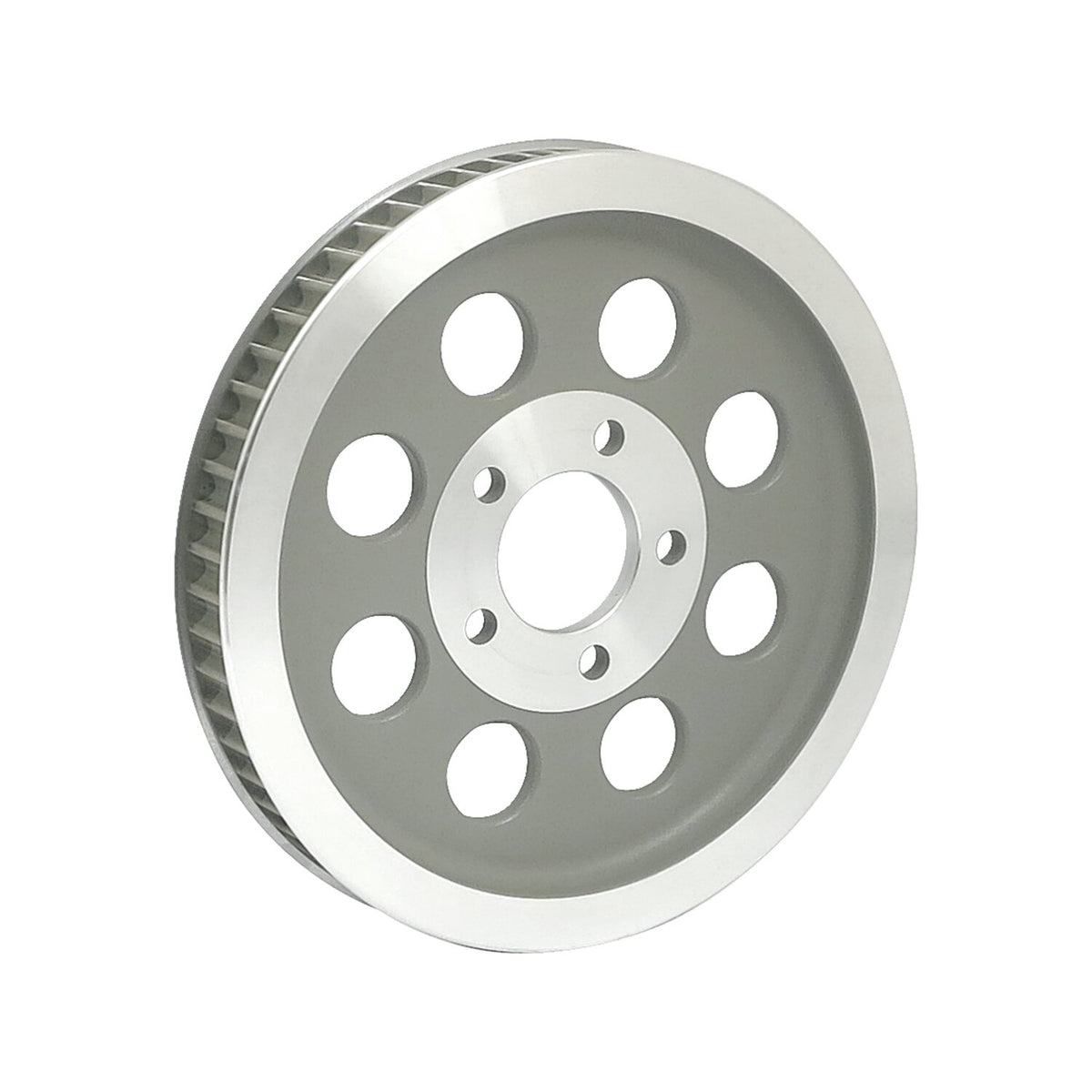 Reproduction OEM style wheel pulley 61t, 1-1/8" belt. Silver
