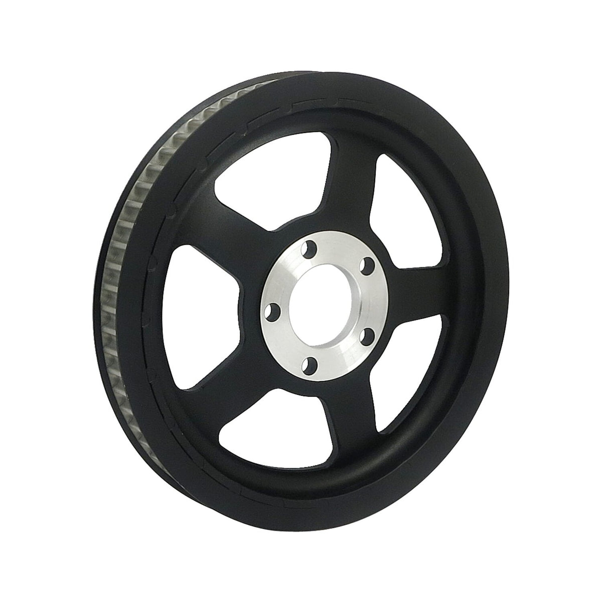 Reproduction OEM style wheel pulley 68t, 1-1/8" belt. Black