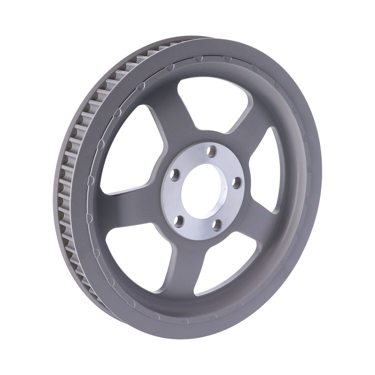 Reproduction OEM style wheel pulley 68t, 1-1/8" belt. Silver