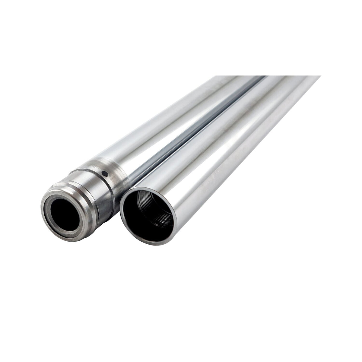Fork tubes 41mm, 22-7/8". show chrome