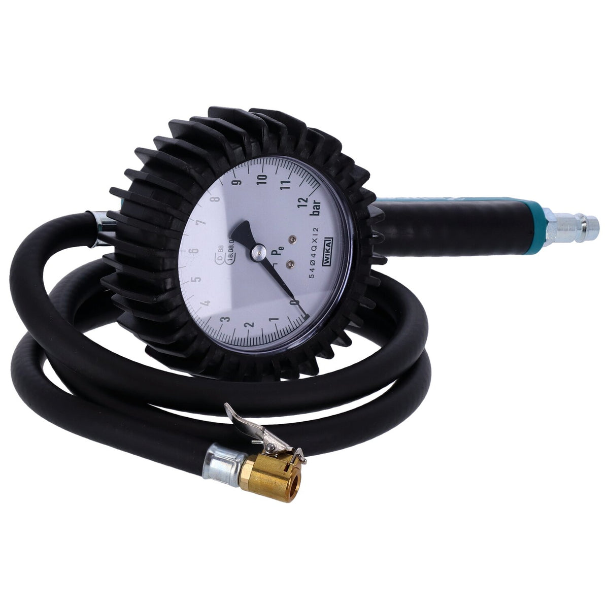 Aircraft, tire inflator with 0-10 bar gauge