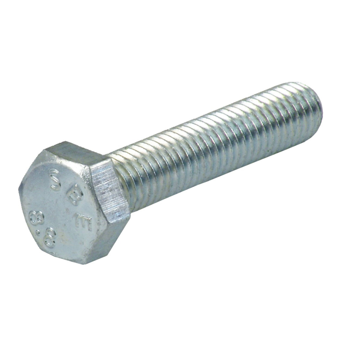 M10 x 80mm hex bolt, zinc