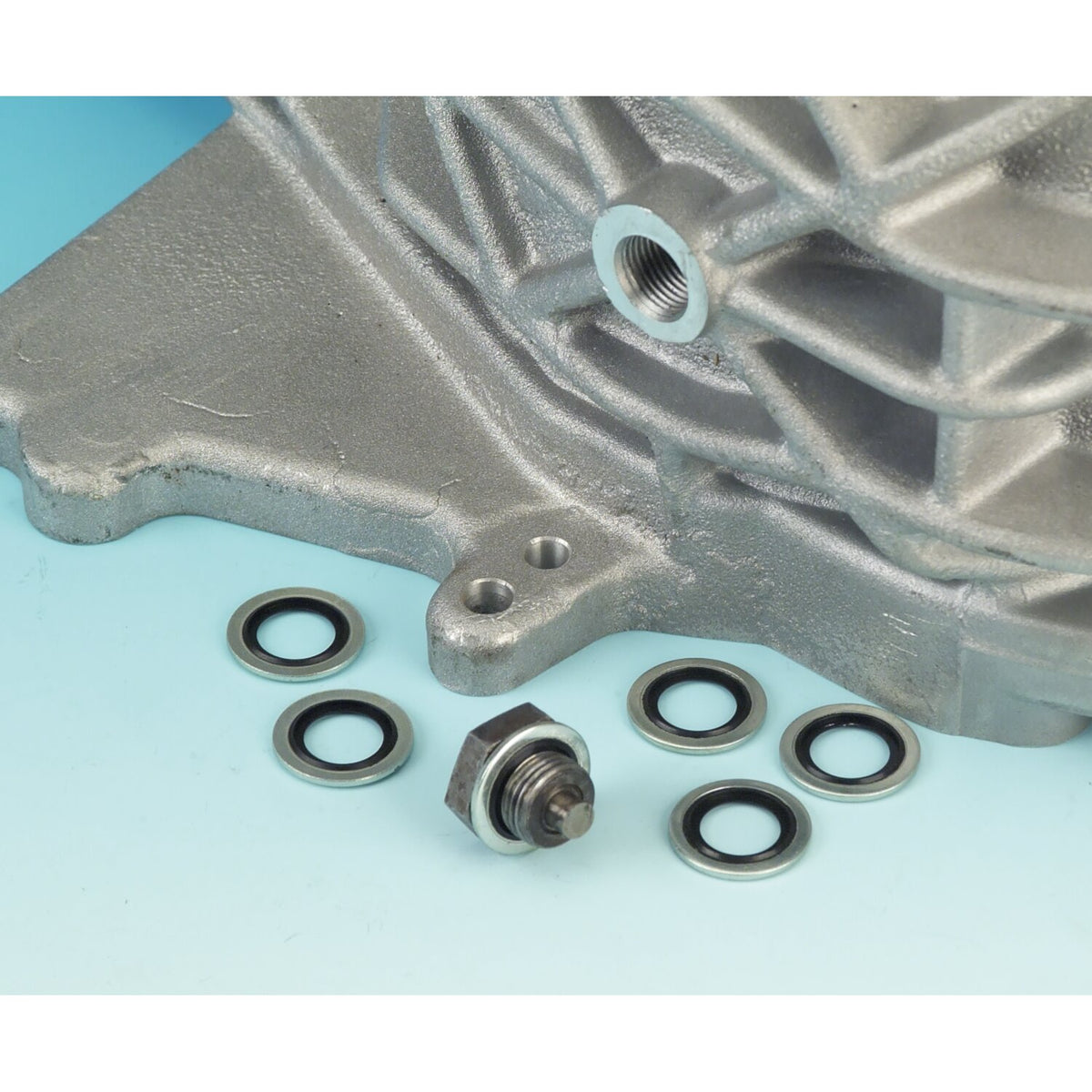 James, drain plug seal washer. Bonded steel