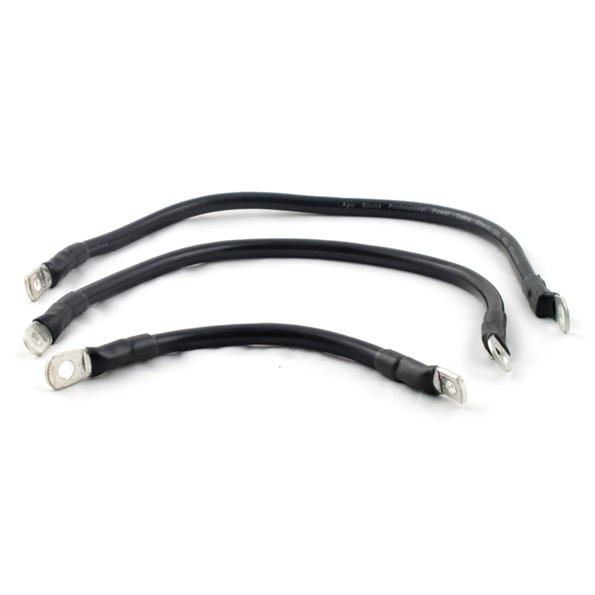 All Balls, battery cable kit. Black. 9", 30", 30"