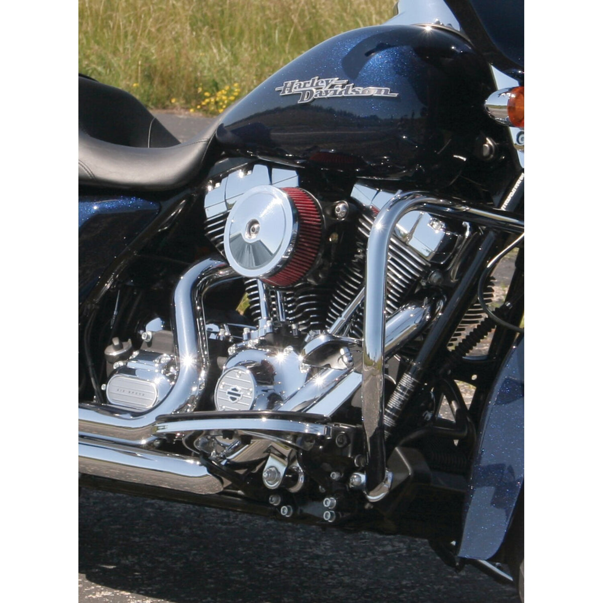 S&S, air cleaner cover bobber-domed