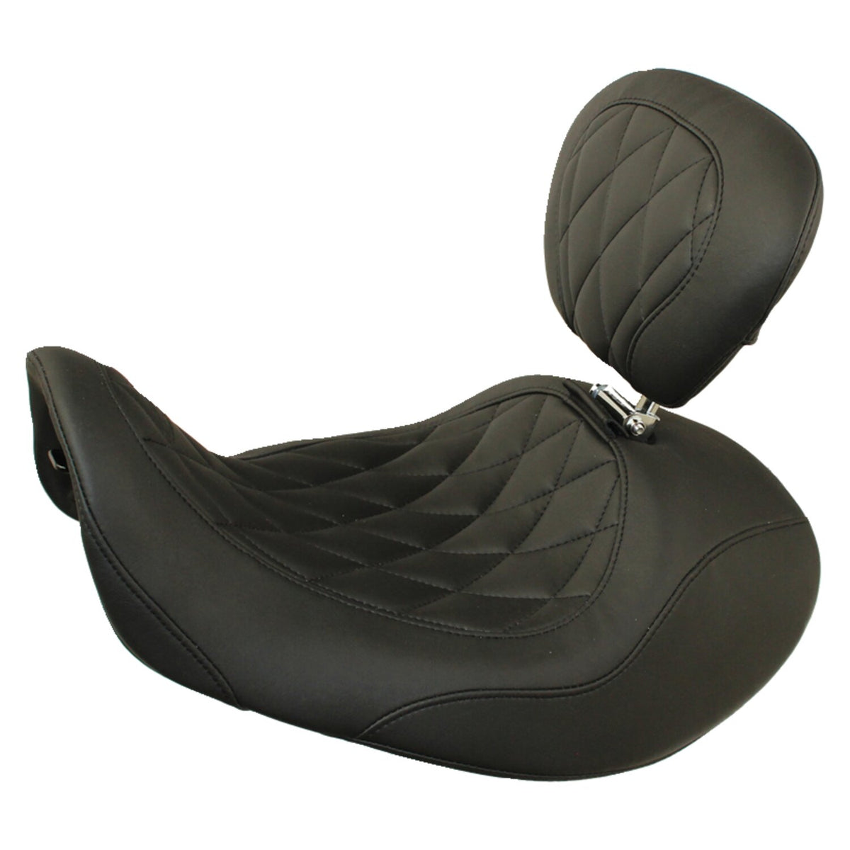 Mustang, Wide Tripper Forward solo seat. With rider backrest