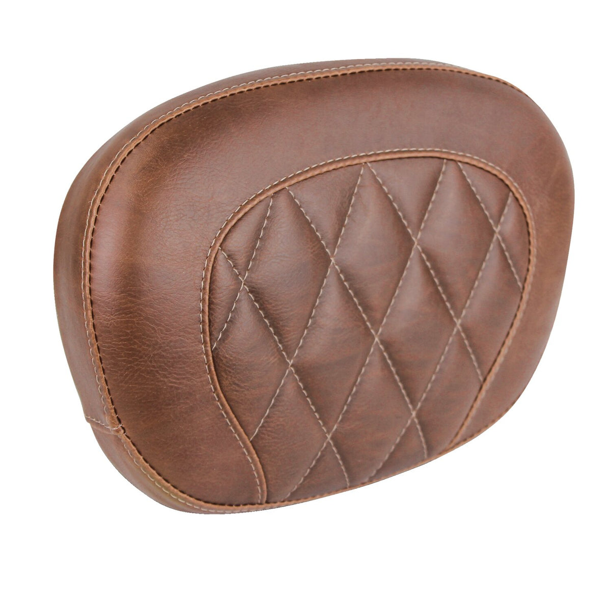 Mustang, sissy bar back pad. Brown. Diamond