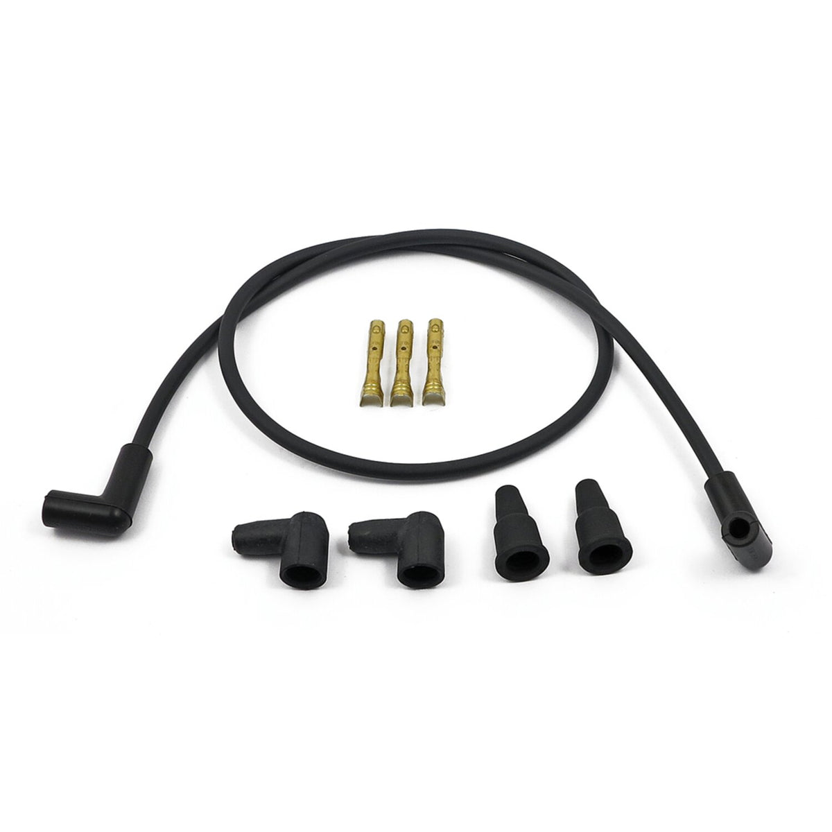 Compu-Fire, 8mm spark plug 2 wire set, universal. Black