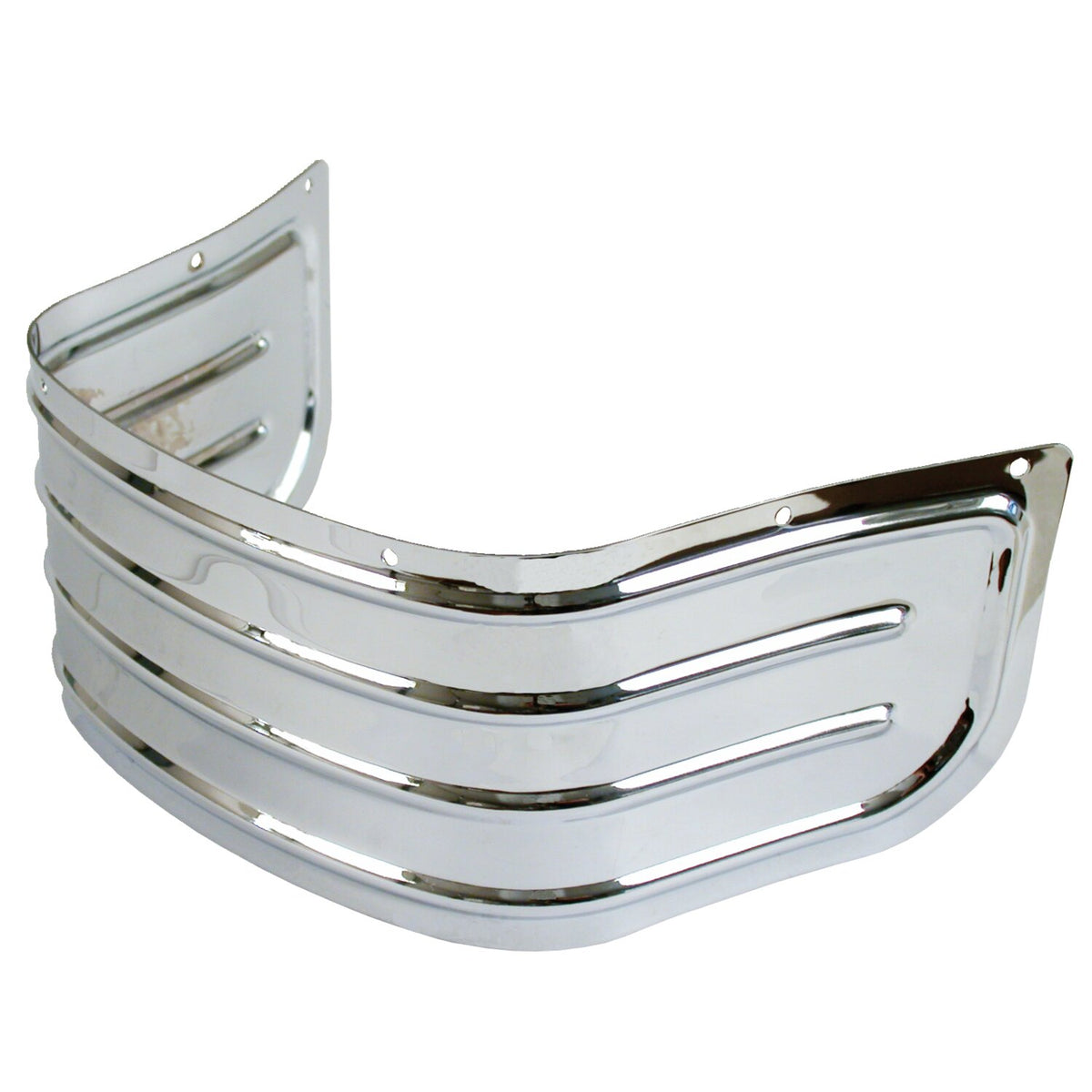 Lower front fender trim, ribbed