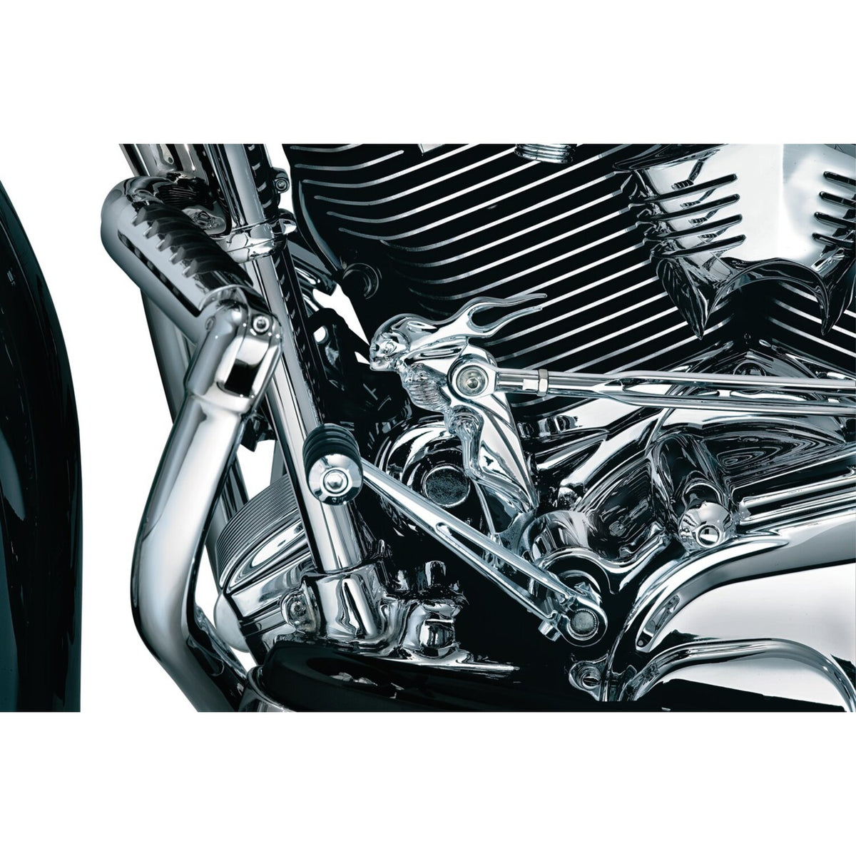 Kuryakyn, Front shifter arm accent. Zombie. Chrome