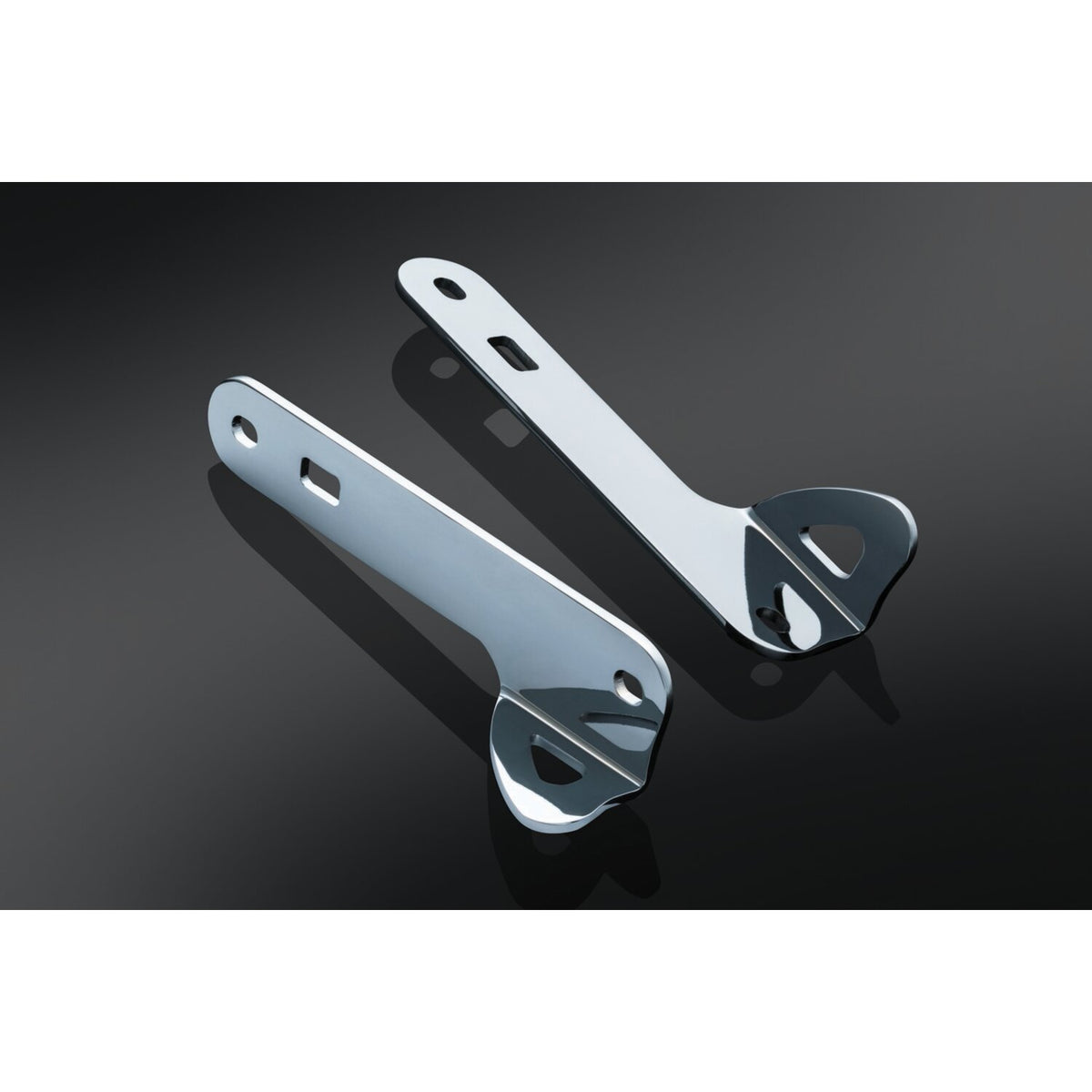 Kuryakyn, Front fork custom tie-down brackets. Chrome
