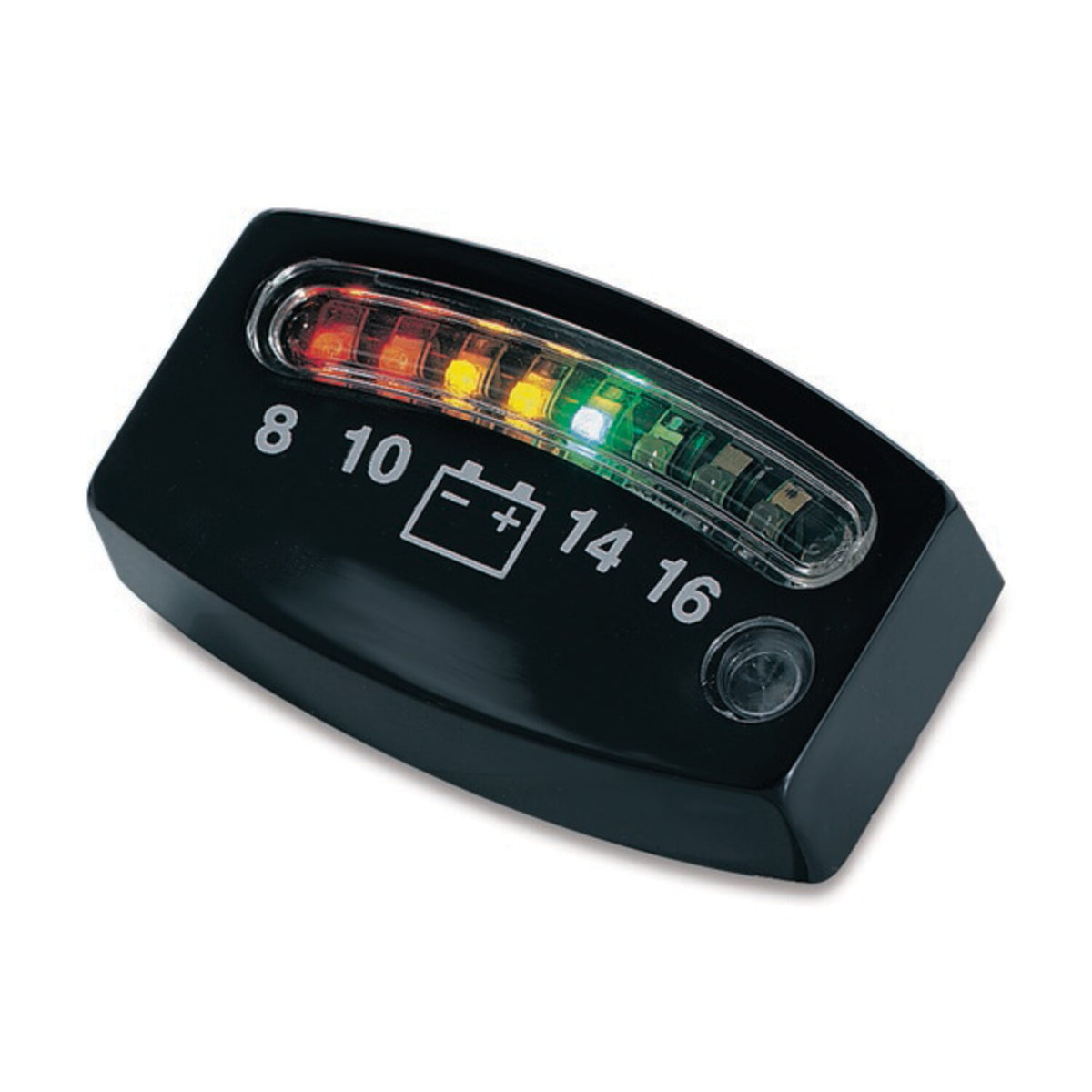 Kuryakyn, LED battery gauge. Black