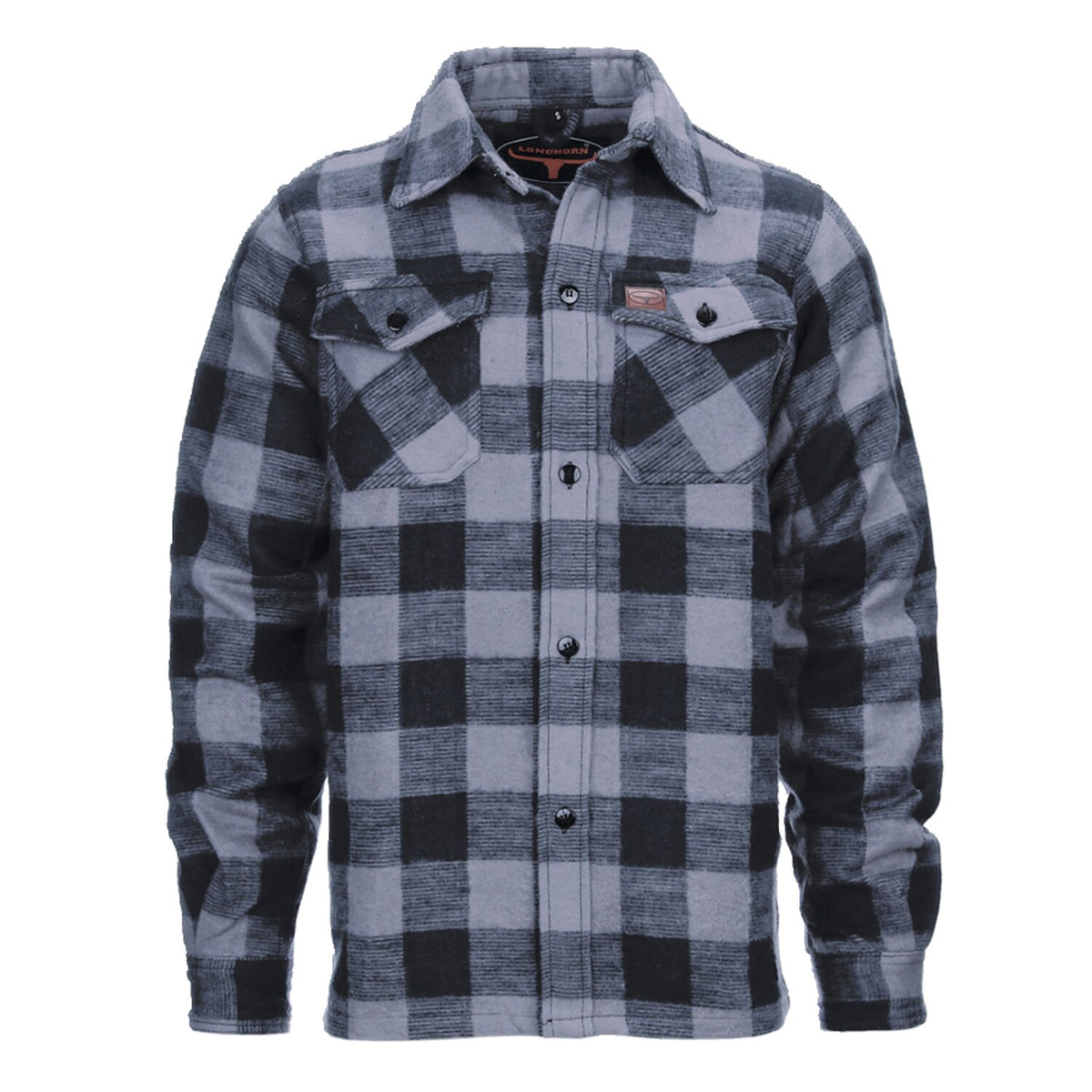 Lumberjack flannel shirt checkered grey/black