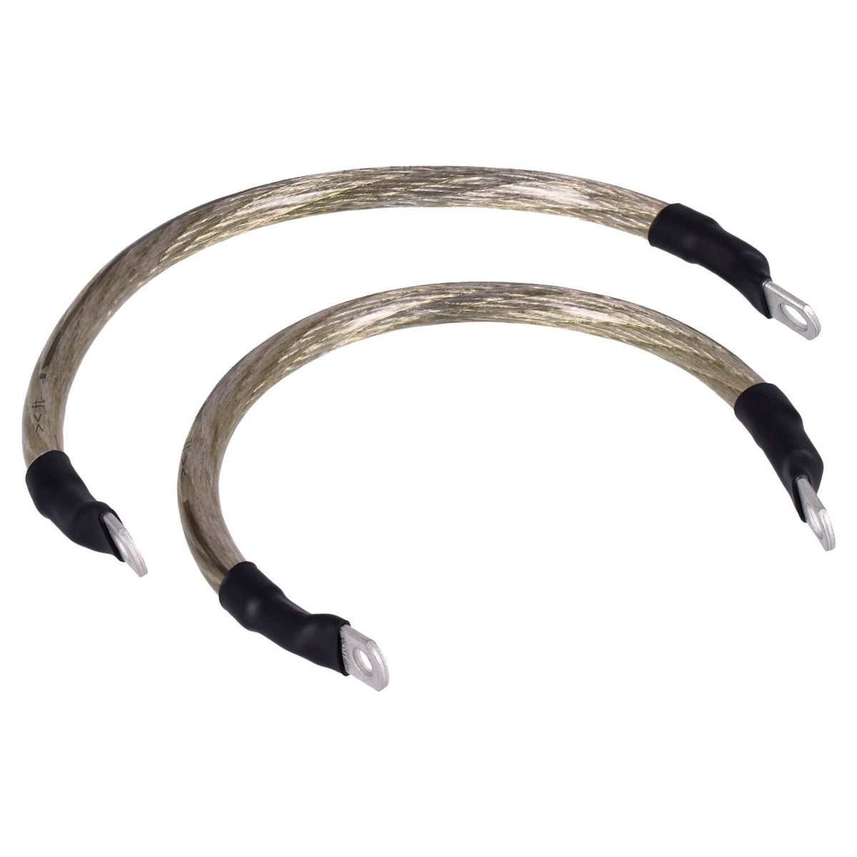 NAMZ, battery cable set. Clear. 11 inch (27.5cm)