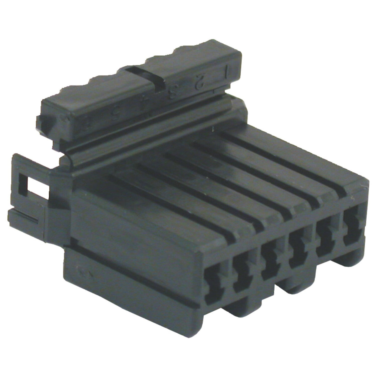 NAMZ, AMP Multilock connector. Black, plug, 6-pins