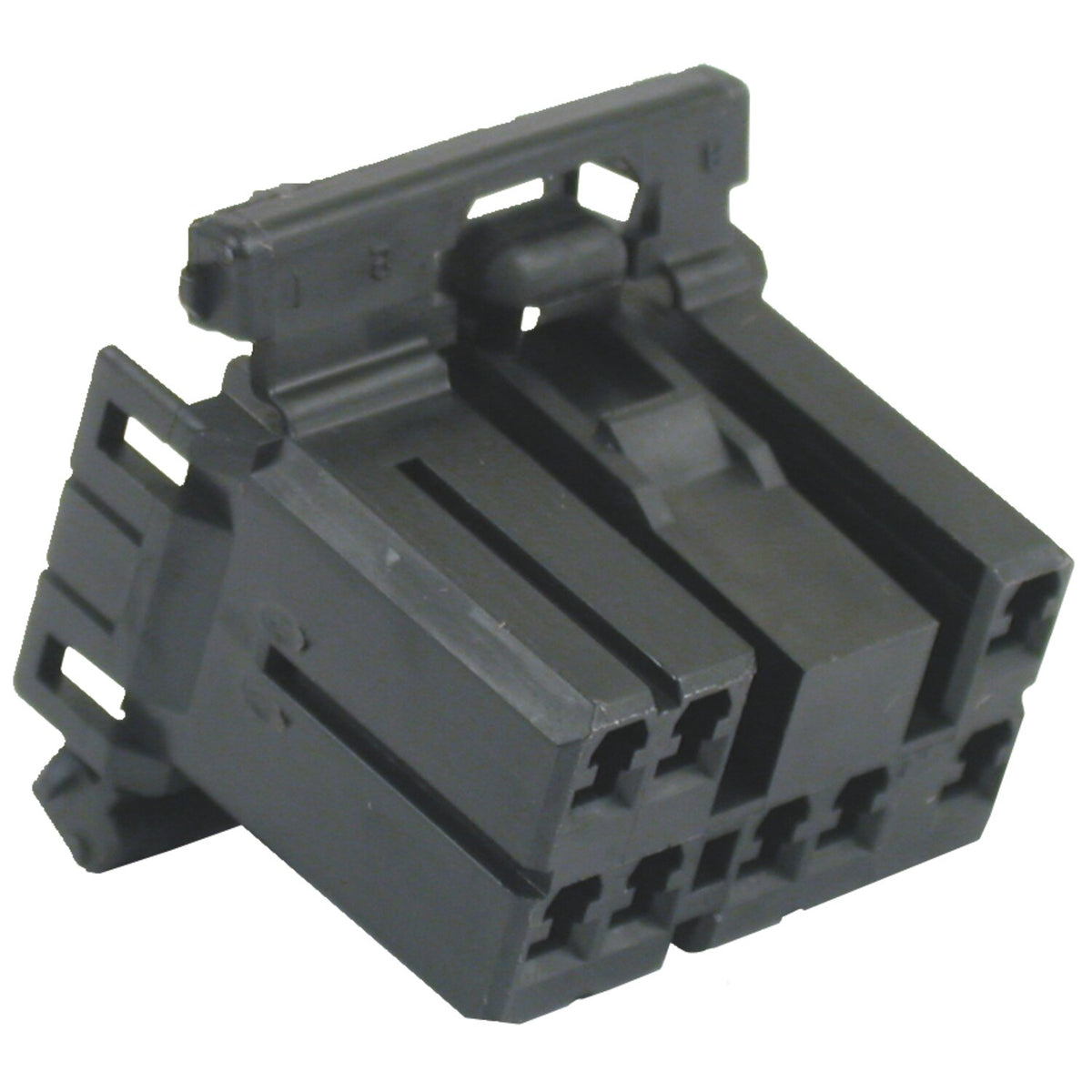 NAMZ, AMP Multilock connector. Black, plug, 8-pins