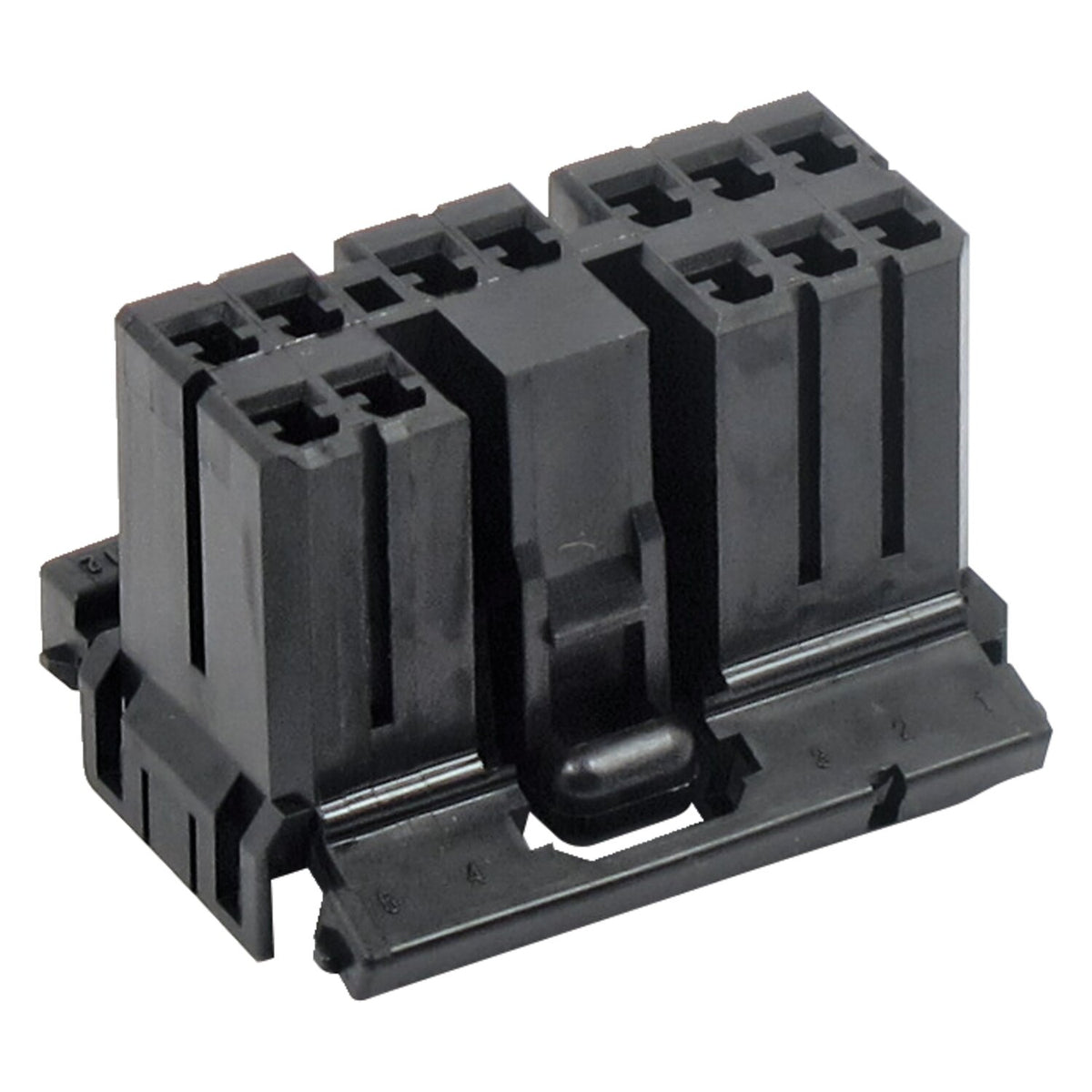 NAMZ, AMP Multilock connector. Black, plug, 8-pins