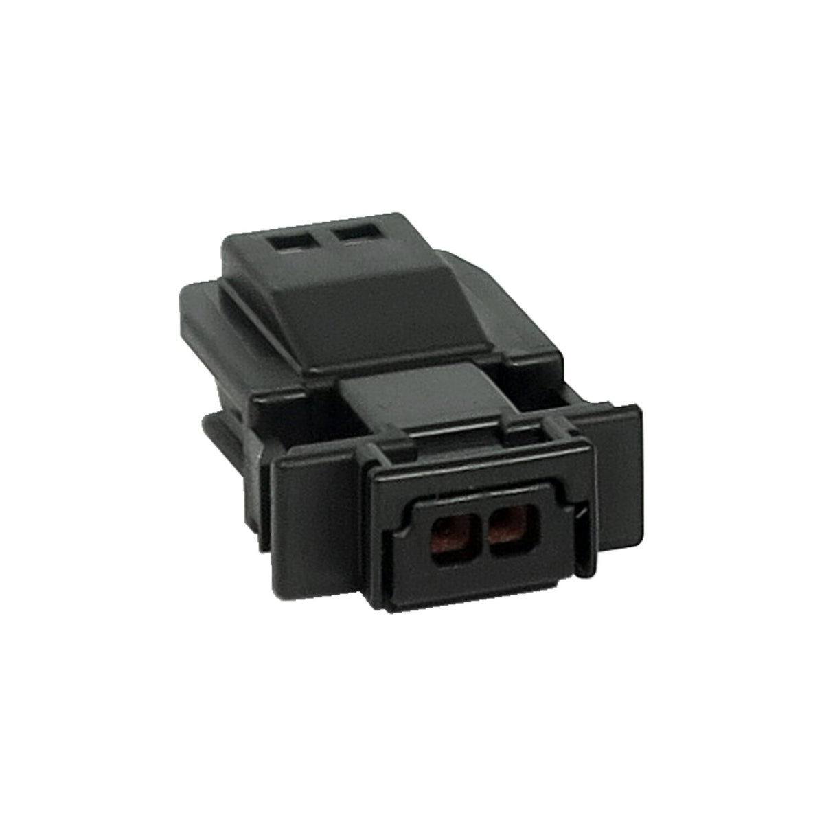 NAMZ, JAE MX-1900 connector. Black, receptacle, 2-pins