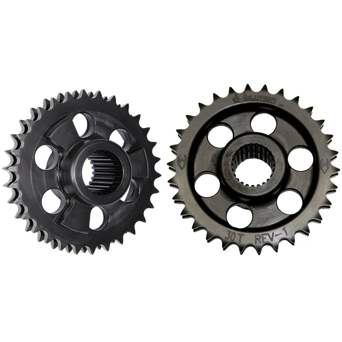 Evolution Industries, solid motor sprocket & chain kit. 30T