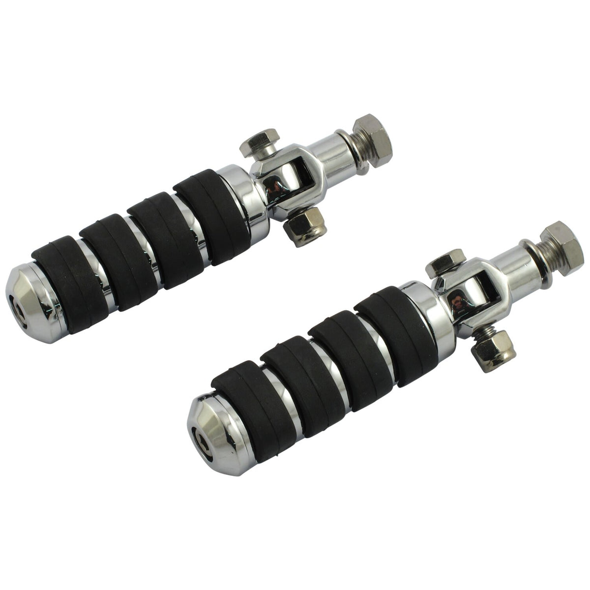 Comfort stud mount foot peg kit. 1/2-20. Chrome