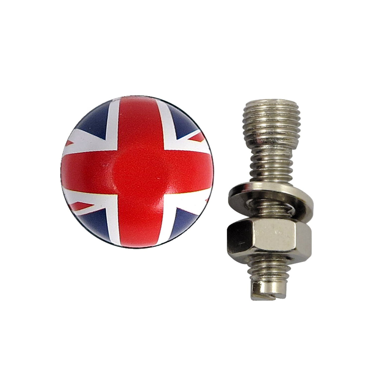 Trik Topz licence plate mounts UK flag
