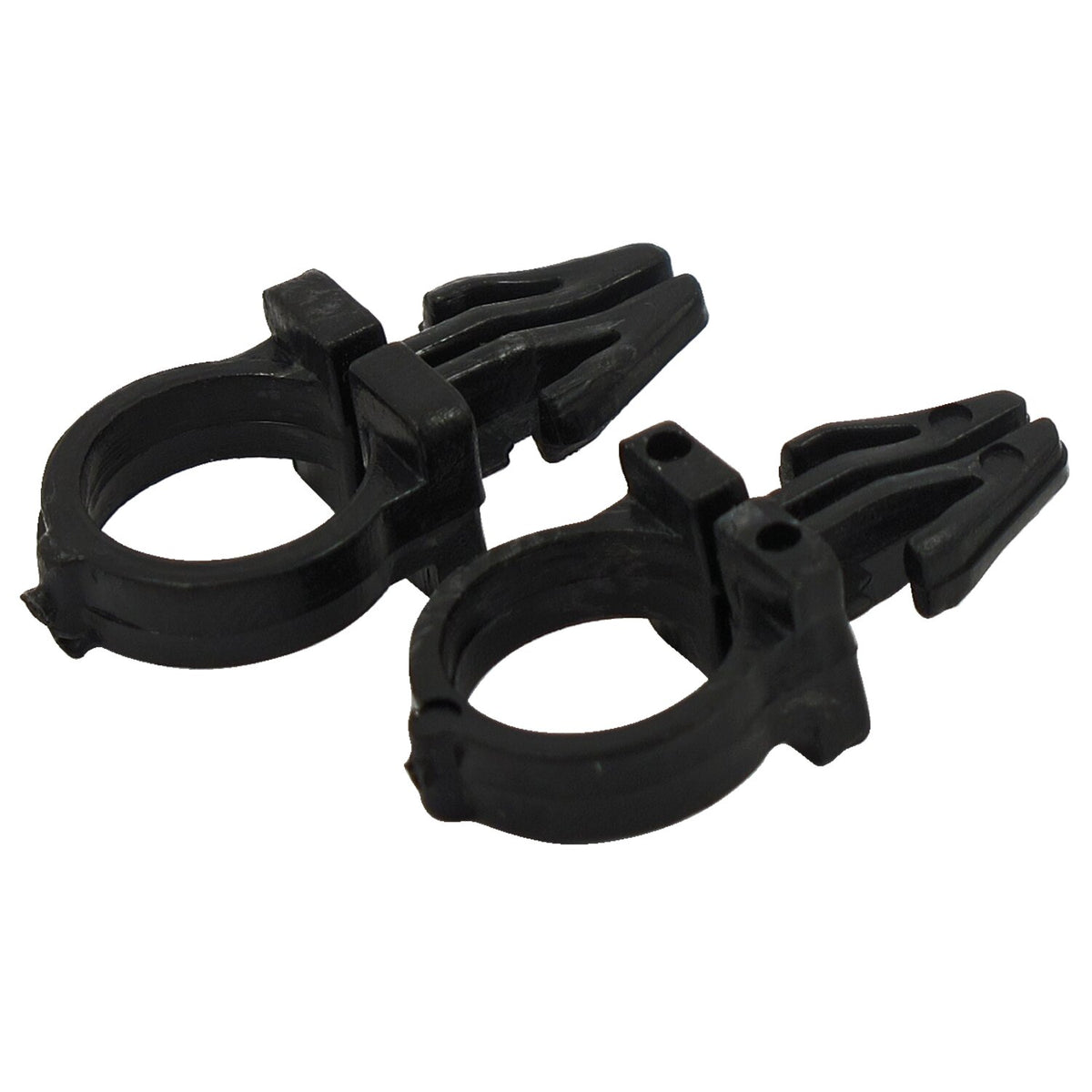 Black handlebar wire clips