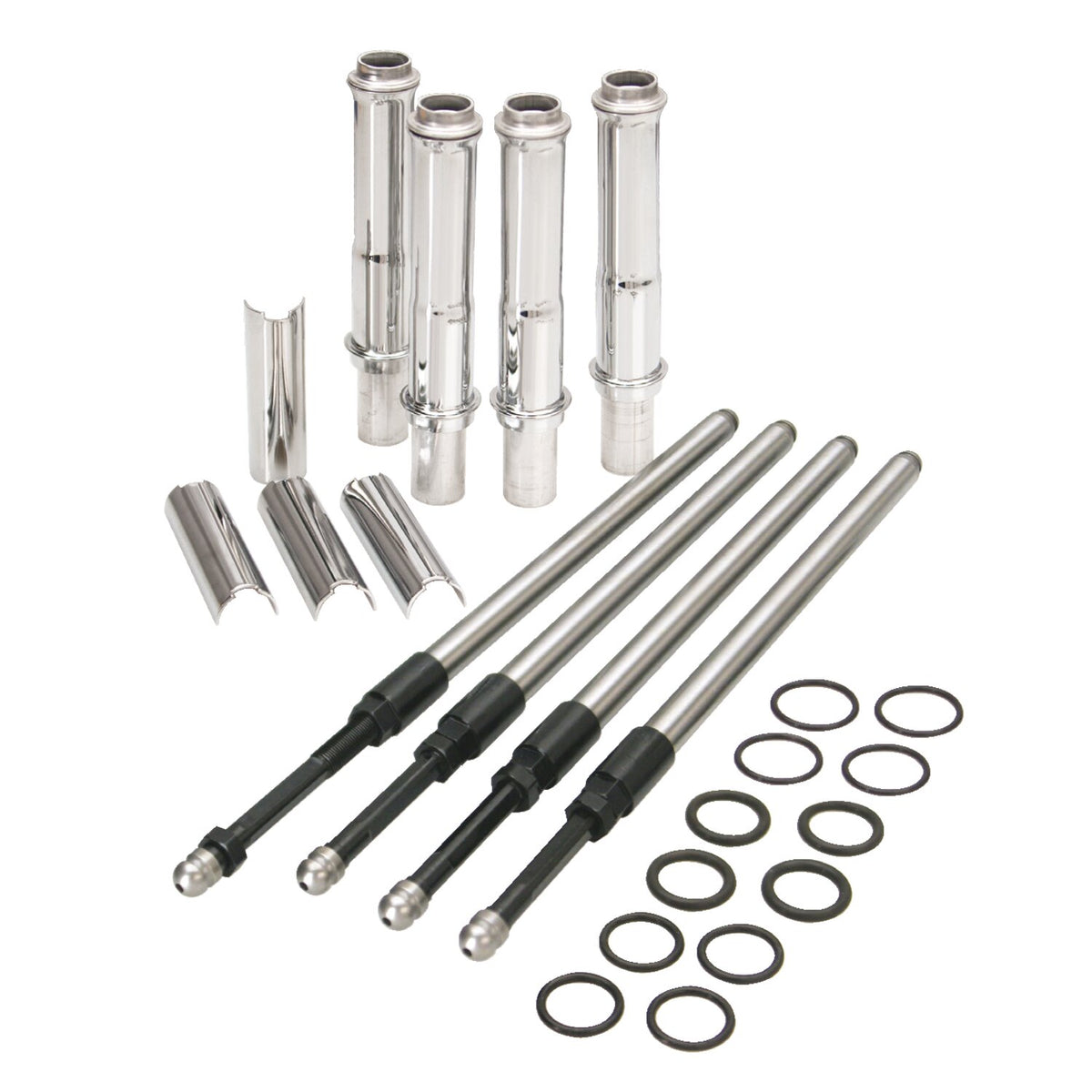 S&S, M8 Quickee pushrod & cover kit. Chrome