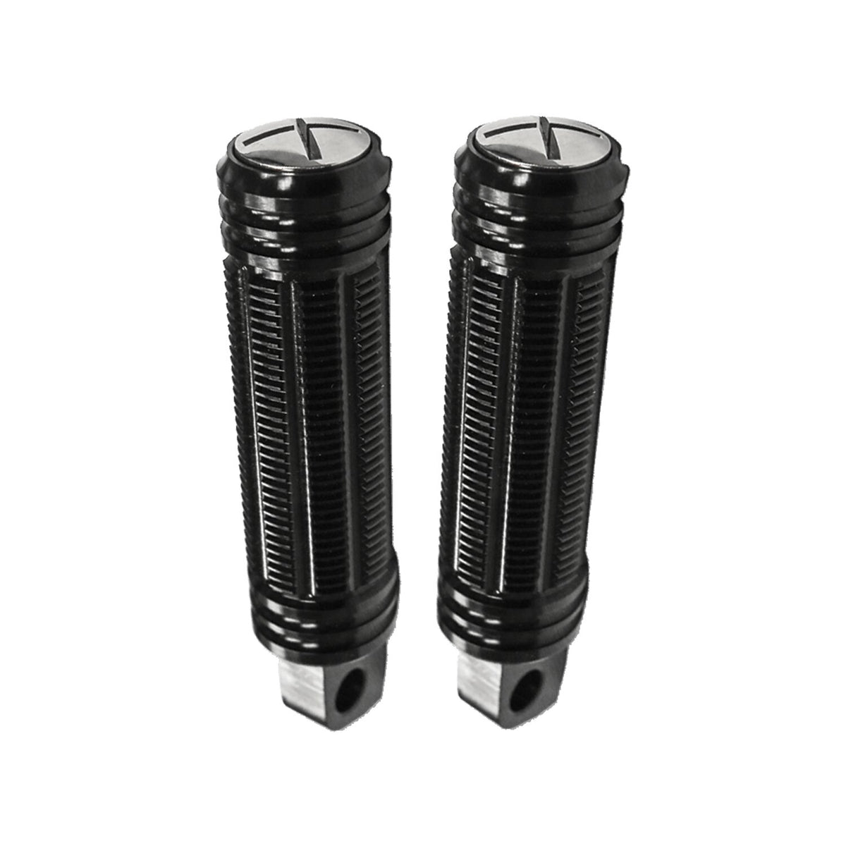 Burly, Stash foot pegs. Black anodized