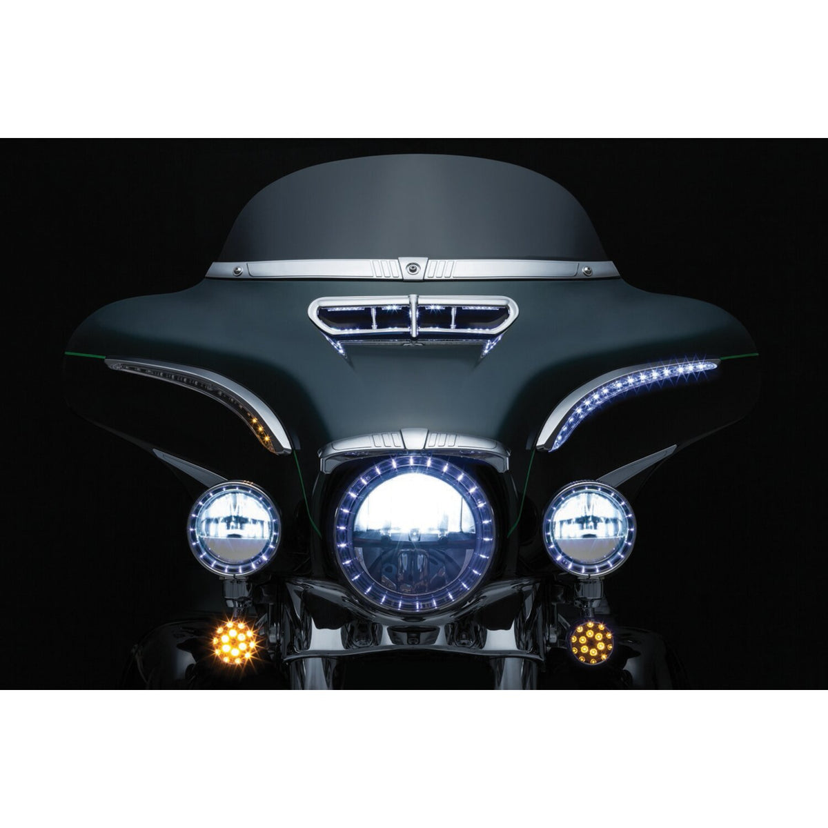 Kuryakyn, LED lighted bat lashes. Chrome
