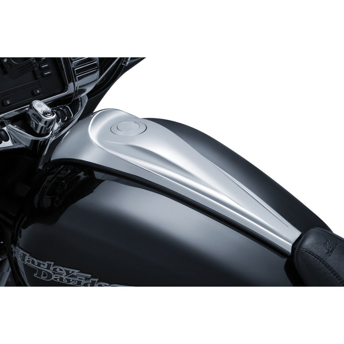 Kuryakyn, flush mount Pop-Up gas cap . Chrome