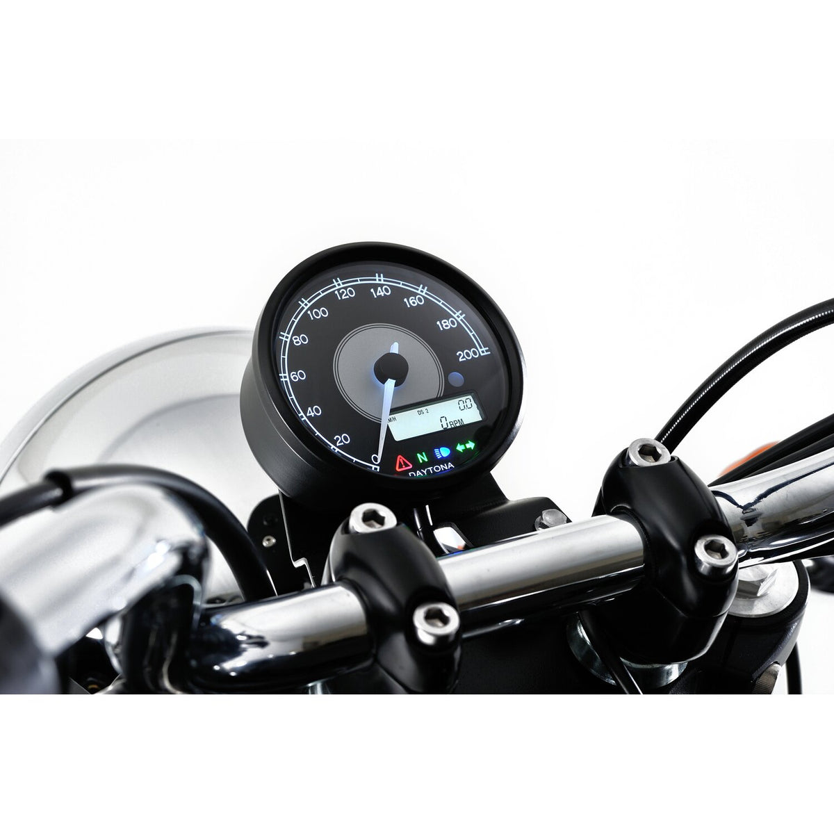Daytona, Velona 80mm speedometer 200kph/mph