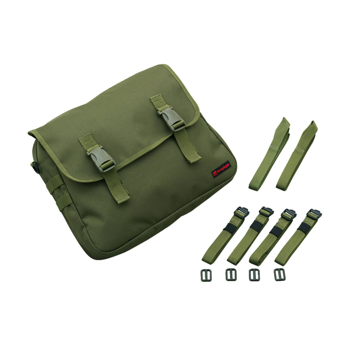 Daytona, canvas saddlebag. Green