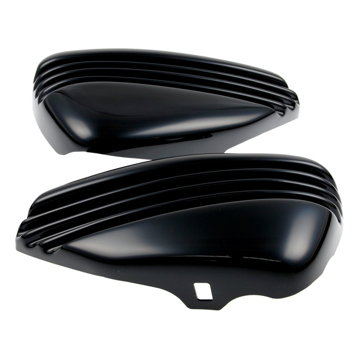 Cult-Werk, 'Bobber' side cover set. Gloss black