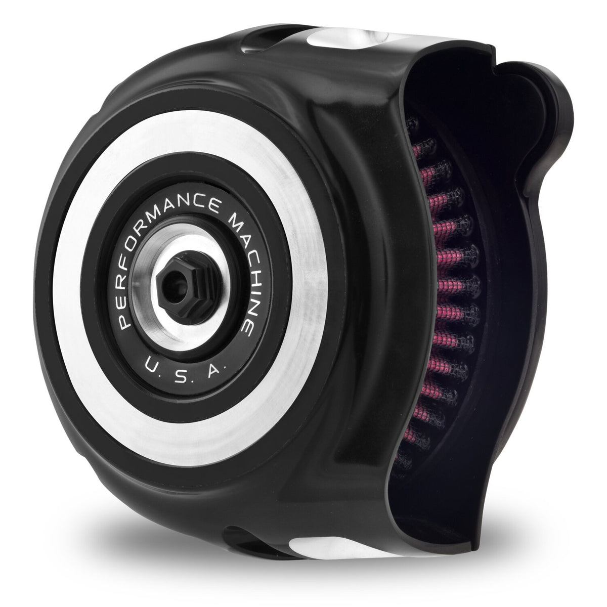 PM, 'vintage' air cleaner kit. Black CC