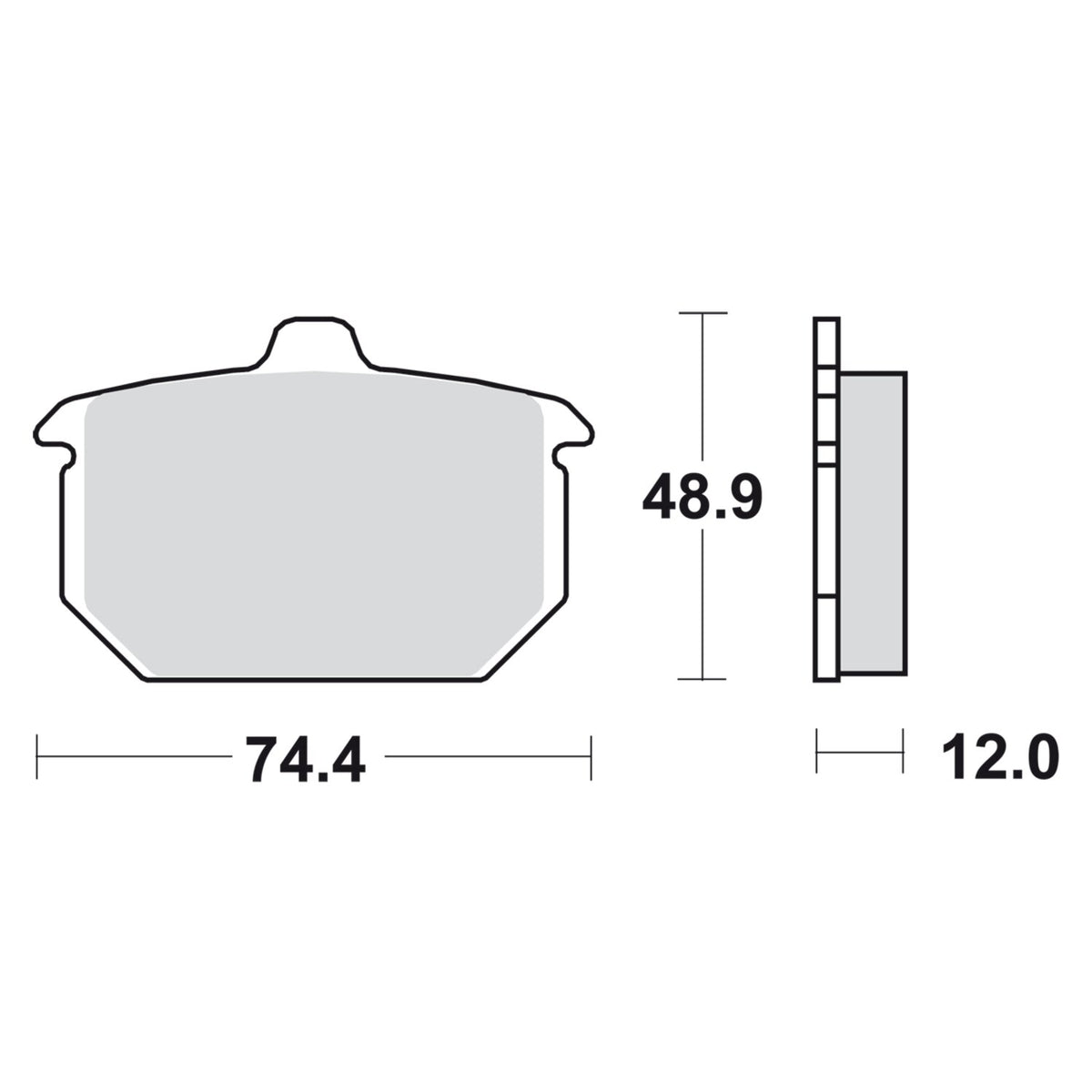 SBS brake pads, street ceramic