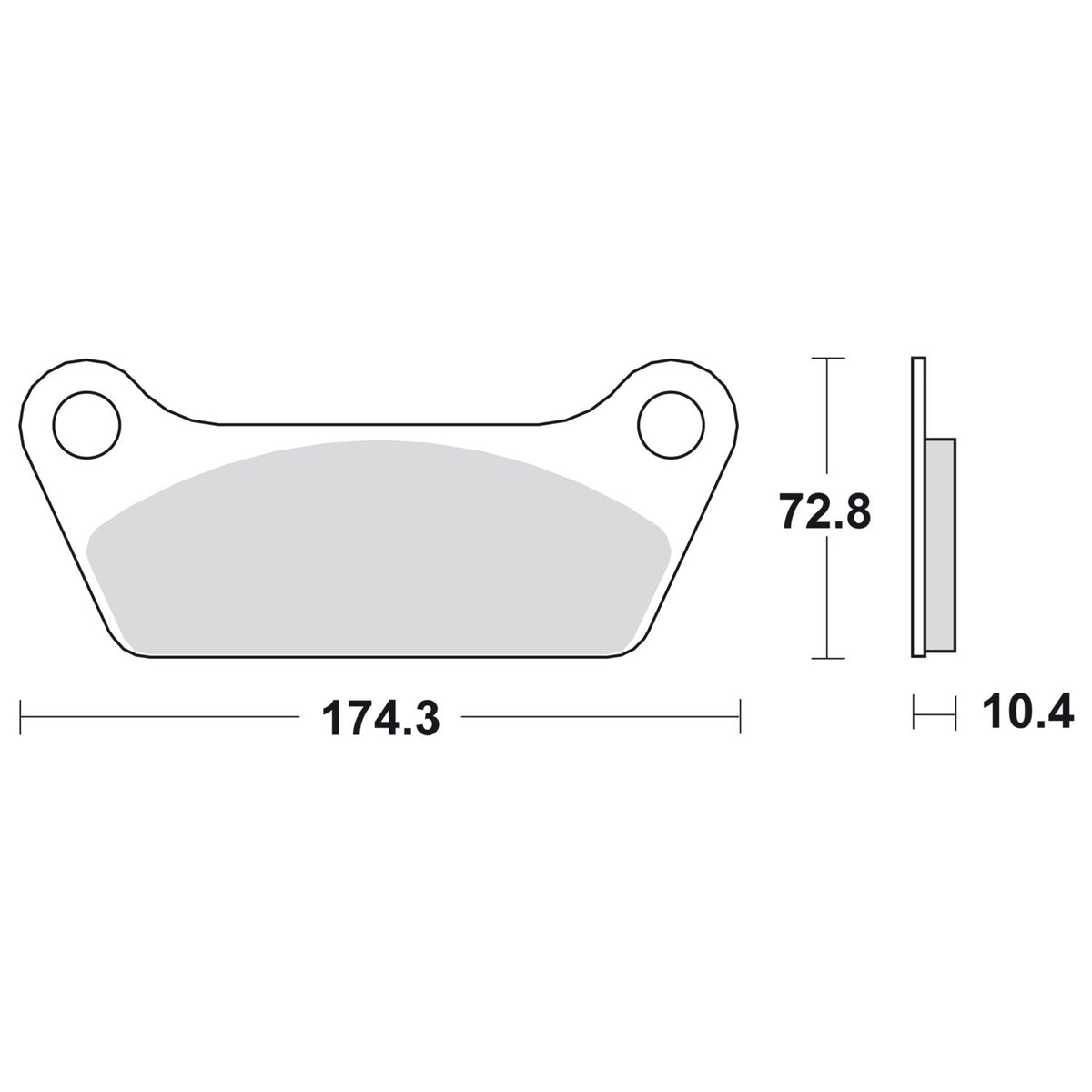 SBS brake pads, street ceramic