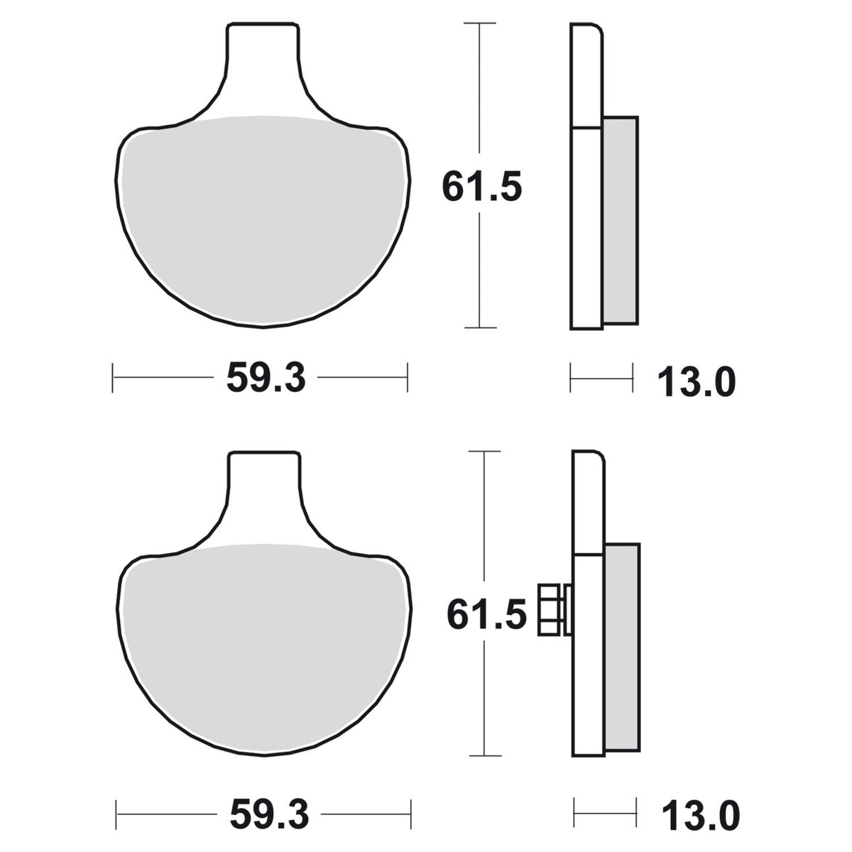 SBS, brake pads. Street Excel Sintered