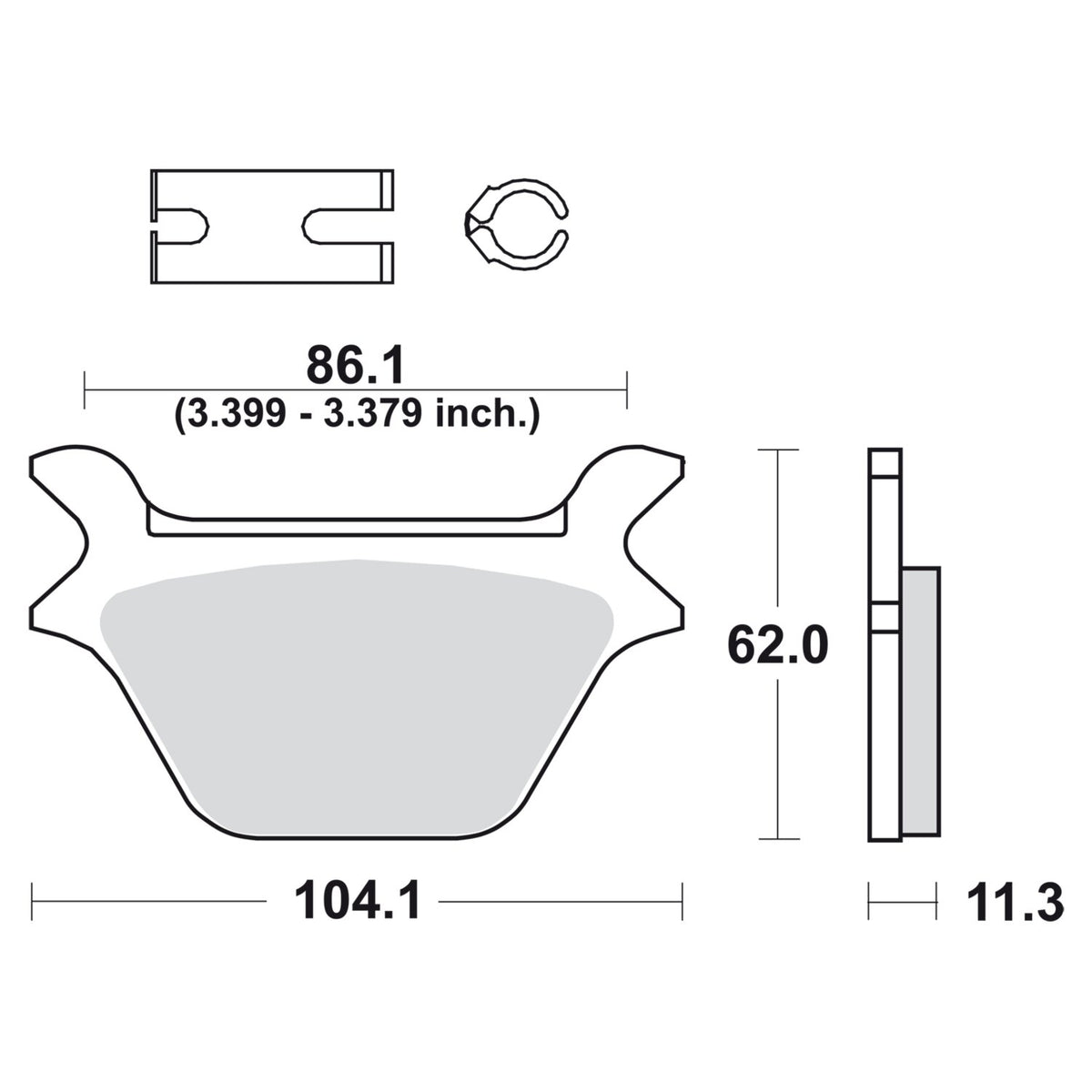 SBS, brake pads. Street Excel Sinter