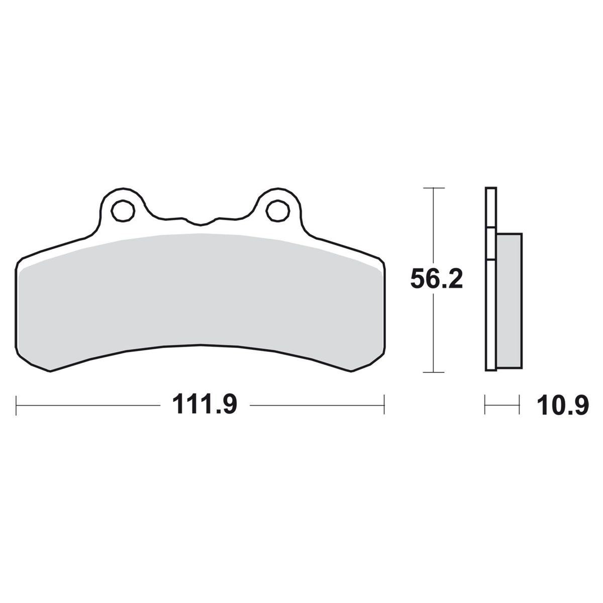 SBS brake pads, street ceramic