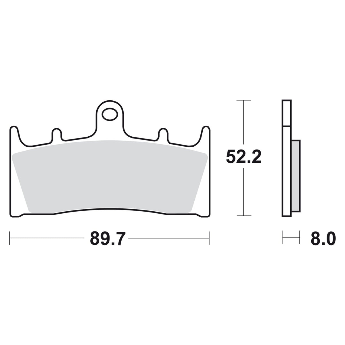 SBS brake pads, street ceramic
